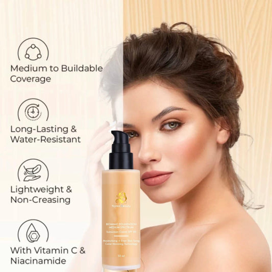 Biomimic Foundation Medium Spectrum Sunscreen Cream SPF 50 - 100 ml Pack of 2